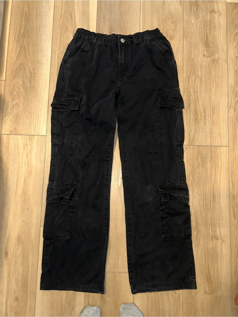 Men's Black Cargo Pants - Utility Style